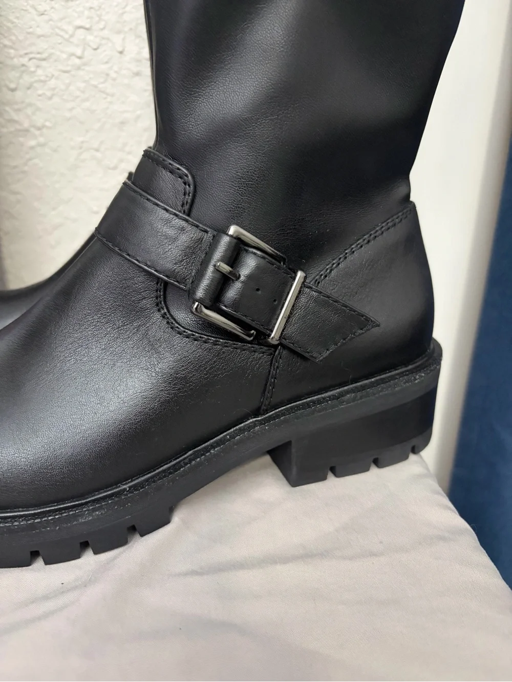 Vince Camuto Black Thigh High Boots Wide Calf NWOT size 9